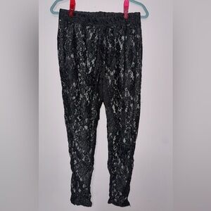 (2 pack NEW) Black Lace Women's Leggings